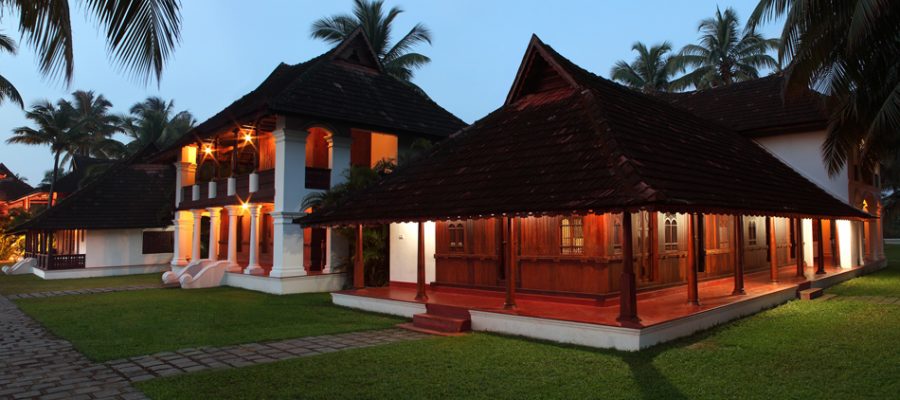 Restaurierte Häuser im Soma Kerala Palace