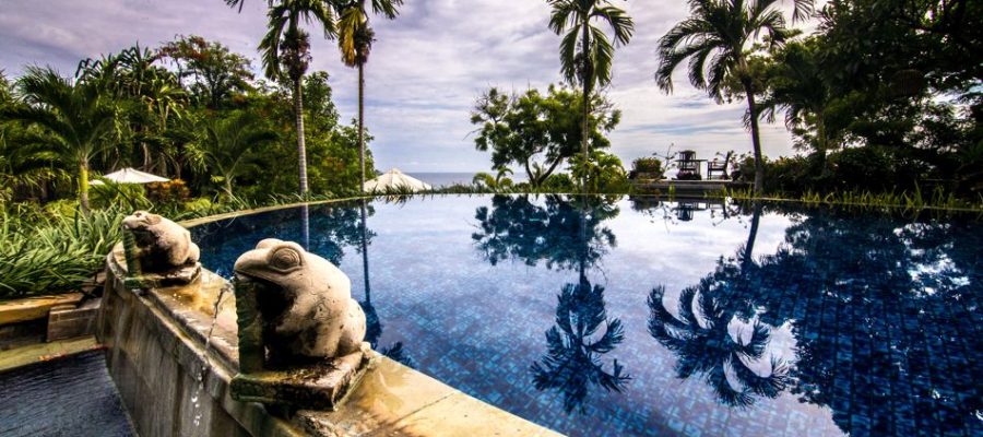 Poolbereich, Zen Resort, Bali, Indonesien, Ayurveda in Indonesien